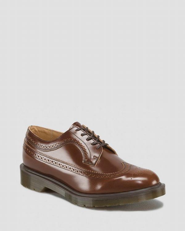 Dr Martens Dámské Polobotky 3989 Boanil Brush Hnědé, CZ-274905